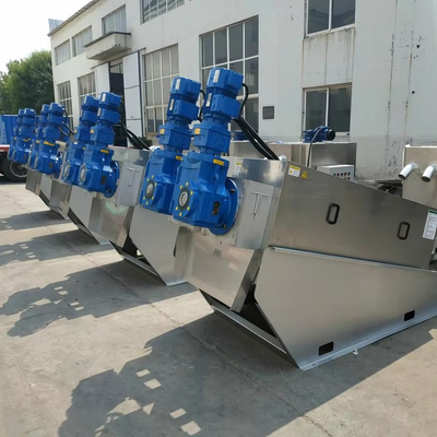 Beli 3580mm*1320mm*1760mm Ukuran Multi Plate Sludge Dewatering Screw Filter Press Machine Untuk Pengolahan Air Limbah Kota online manufacture