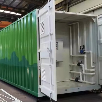 Beli 50/100/200m3/d MBR Bioreactor Containerized Sewa Treatment Plant dengan Electric Auto Control PLC Siemens Compact Design online manufacture