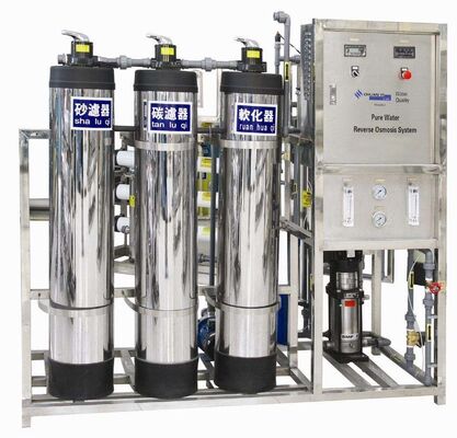 Beli Pembersih air RO otomatis 500L/Jam dengan 3-Tank Pra-pengolahan untuk sistem pengolahan air komersial pembuatan online