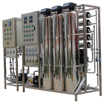 Beli Industri RO Reverse Osmosis Air Filter System dengan kontrol PLC dan 1 tahun garansi Menghilangkan 95-99% dari polutan pembuatan online