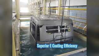 E-coating efisiensi tinggi lini produksi untuk otomotif industri aerospace